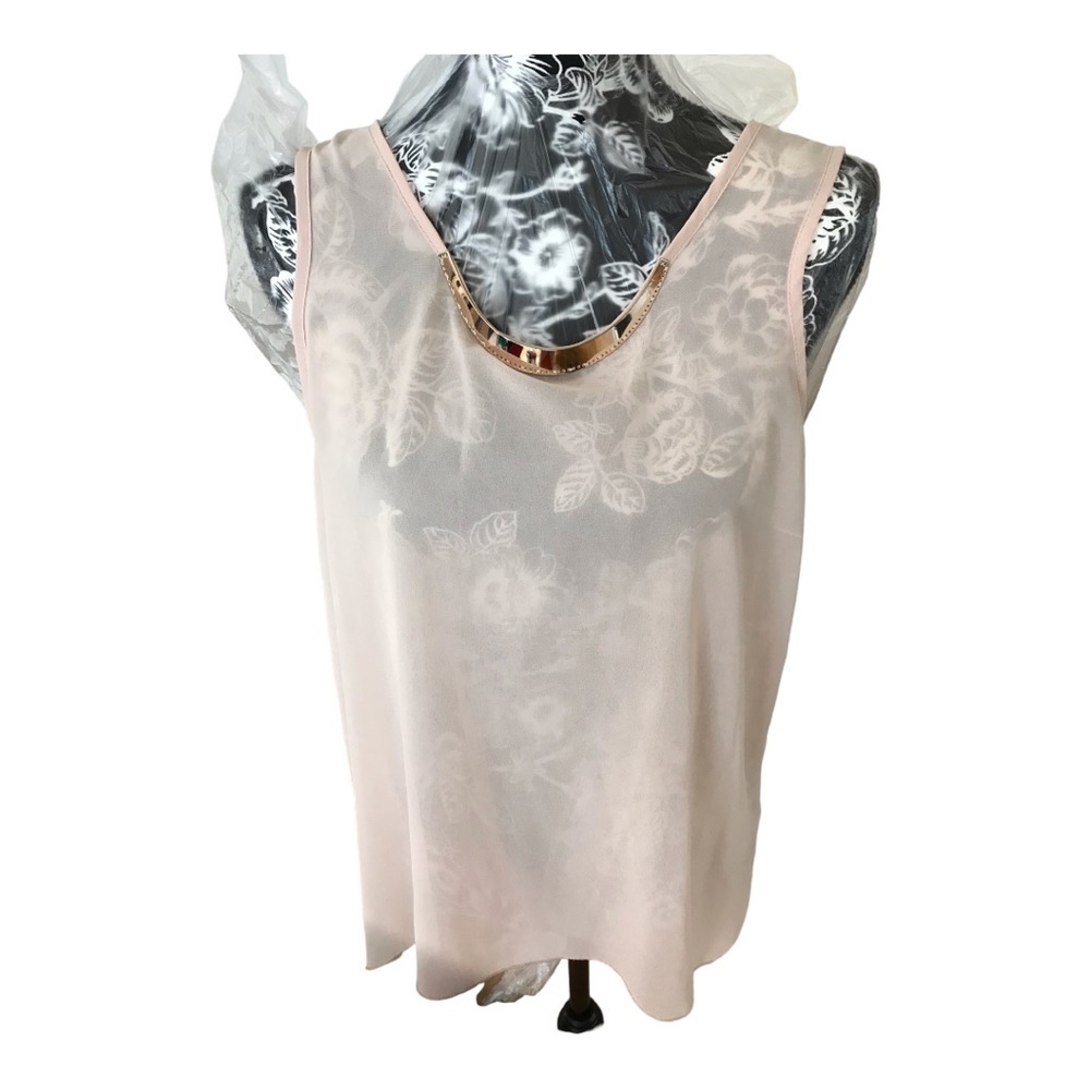 Moon Collection size XL ballet pink / flesh tone camisole gold detail NWOT